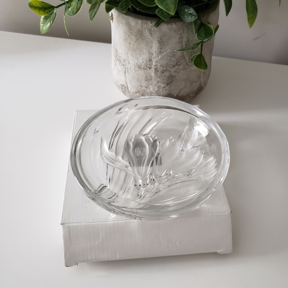 Mikasa round candy dish.